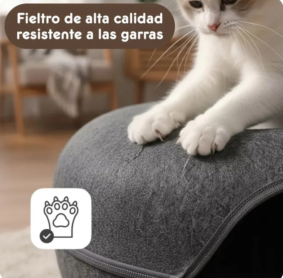 Cama rosco para tus felinos