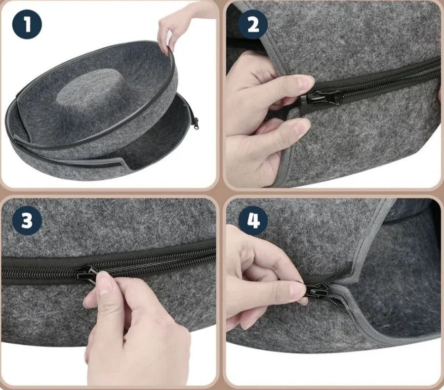 Cama rosco para tus felinos