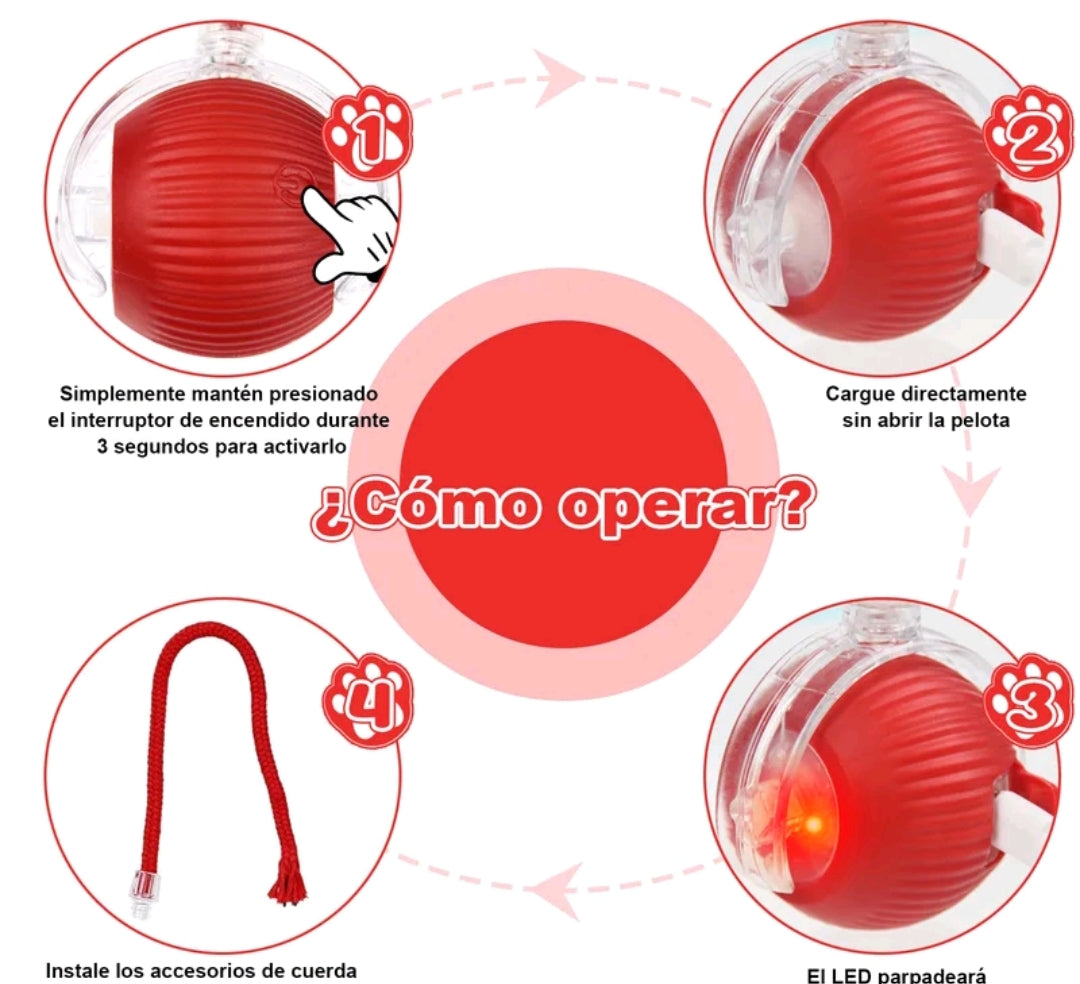 Bola interactiva para gatos